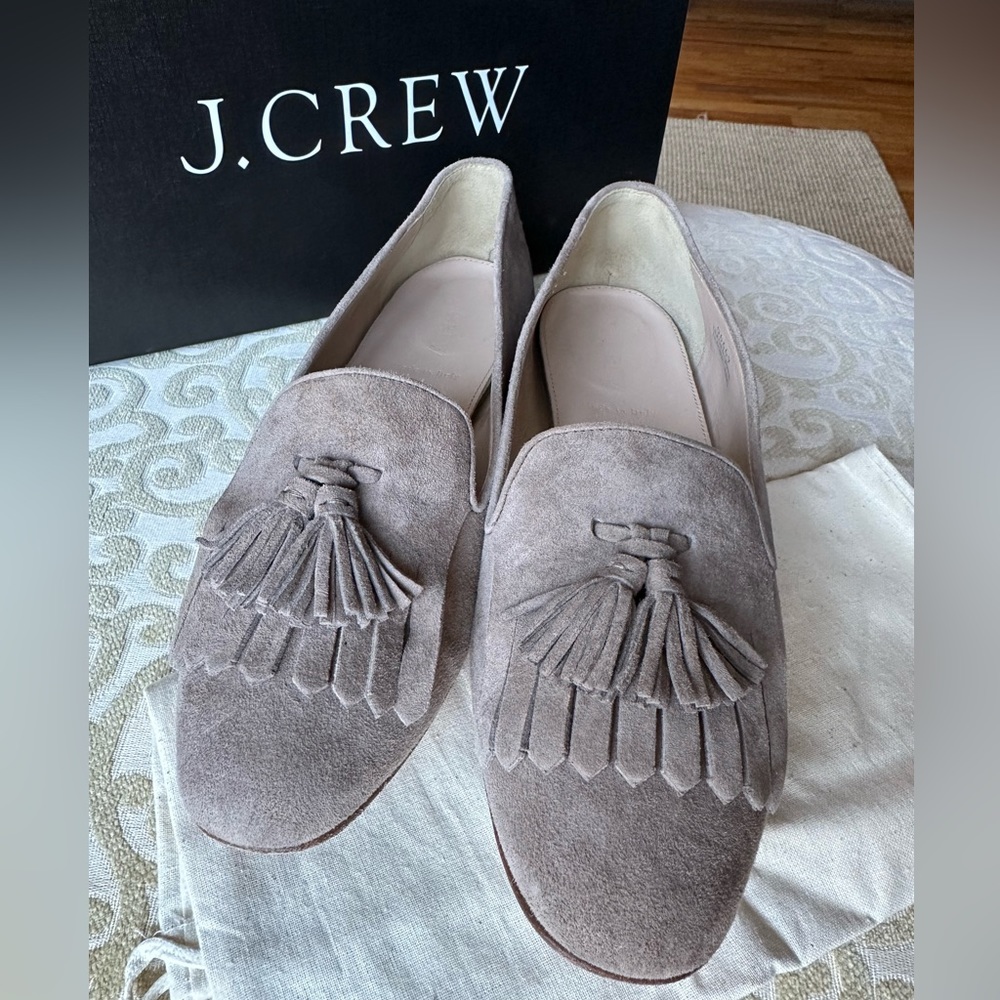 J.Crew Darby Tassel Loafers in Kraft Brown